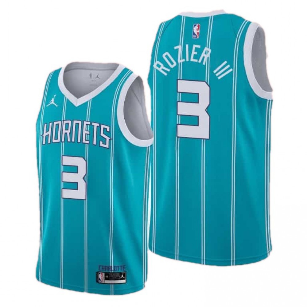 Men's Charlotte Hornets Terry Rozier #3 Jordan Blue Swingman NBA Jersey - Association Edition-Pro Kit Vault | Brand New 26/27 Sports Jerseys
